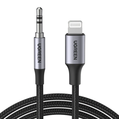 UGREEN Lightning To 3.5mm Male Adapter Cable 1M Grey - US315 - 70509
