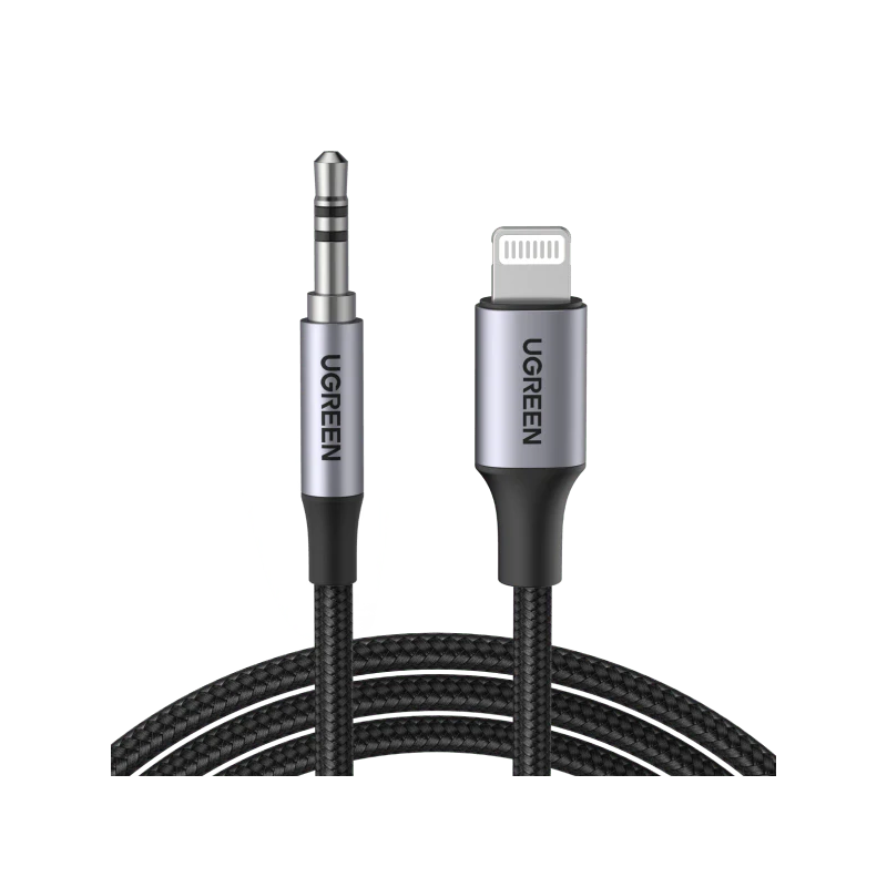 UGREEN Lightning To 3.5mm Male Adapter Cable 1M Grey - US315 - 70509