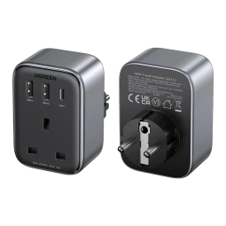 UGREEN Outlet Extender Converter(1 AC Outlets +  30W 2A1C) EU Socket and UK Plug - CD314 - 15261