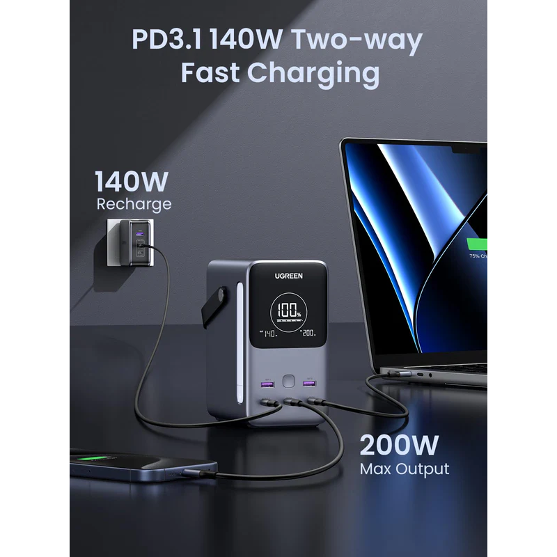 UGREEN 48000mAh  300W Fast Charging Power Bank - PB770 - 25286