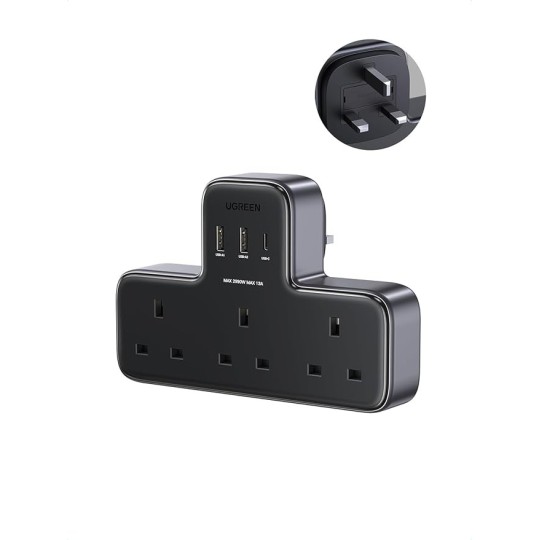 UGREEN DigiNest Power Strip(3 AC Outlets + 30W 2A1C) UK - S530 - 15360