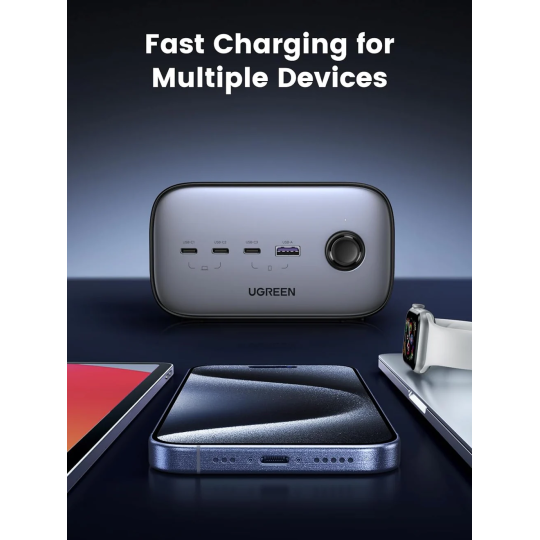 UGREEN DigiNest Pro Power Strip(2 AC Outlets +  100W  3C1A) UK - CD270 - 60168