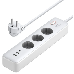 UGREEN 30W 3 AC Power Strip with Master Switch (2A1C) DE - CD286 - 25357