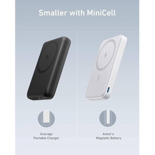 Anker 622 Magnetic Battery MagGo 5000mAh Portable Wireless Charger - White - A1614H23