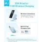 Anker Power Bank (10K, Magnetic, Built-In USB-C Cable)-Blue - A1685H31