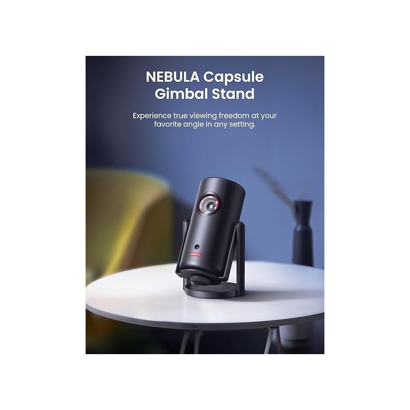 Anker NEBULA Capsule Gimbal Stand, 0-360 Degree Vertical and Horizontal Adjustable Viewing Angle - D0719111