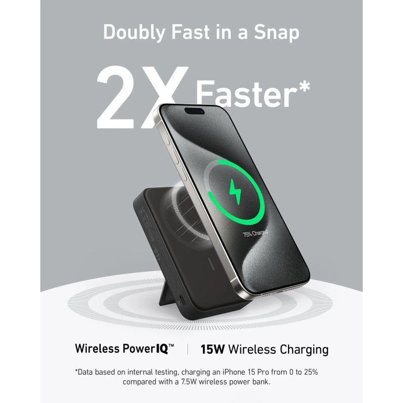 Anker MagGo 10K Magnetic Power Bank with Qi2 - A1654H11