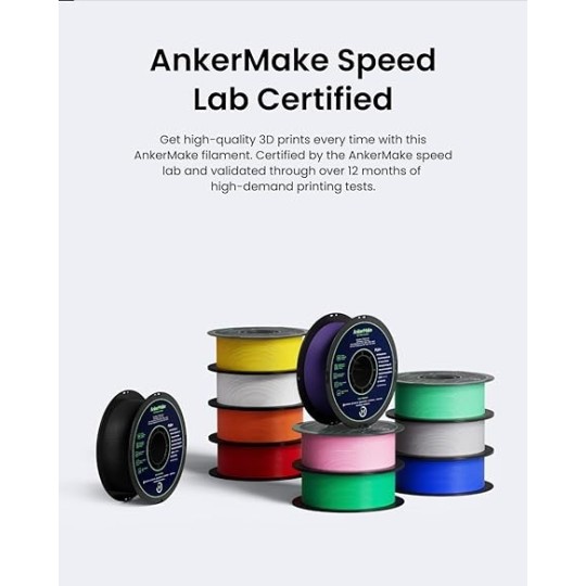 Anker Make PLA+ 3D Printing Filament - V6110231 - V61102A1 - V6110291 - V6110211