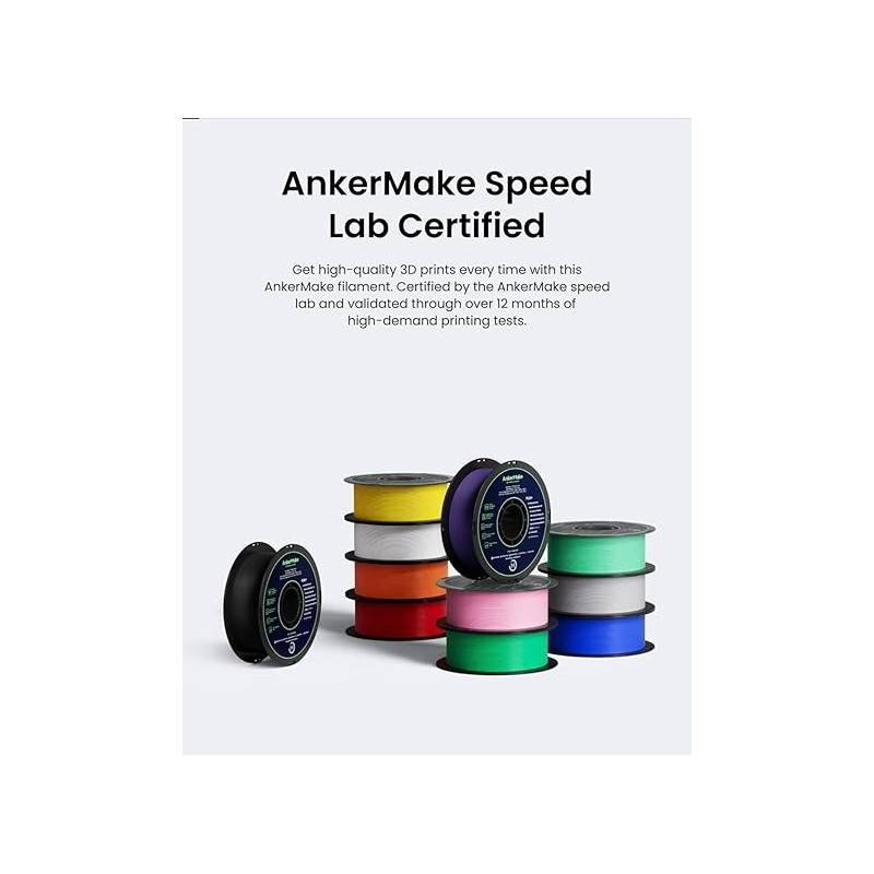 Anker Make PLA+ 3D Printing Filament - V6110231 - V61102A1 - V6110291 - V6110211