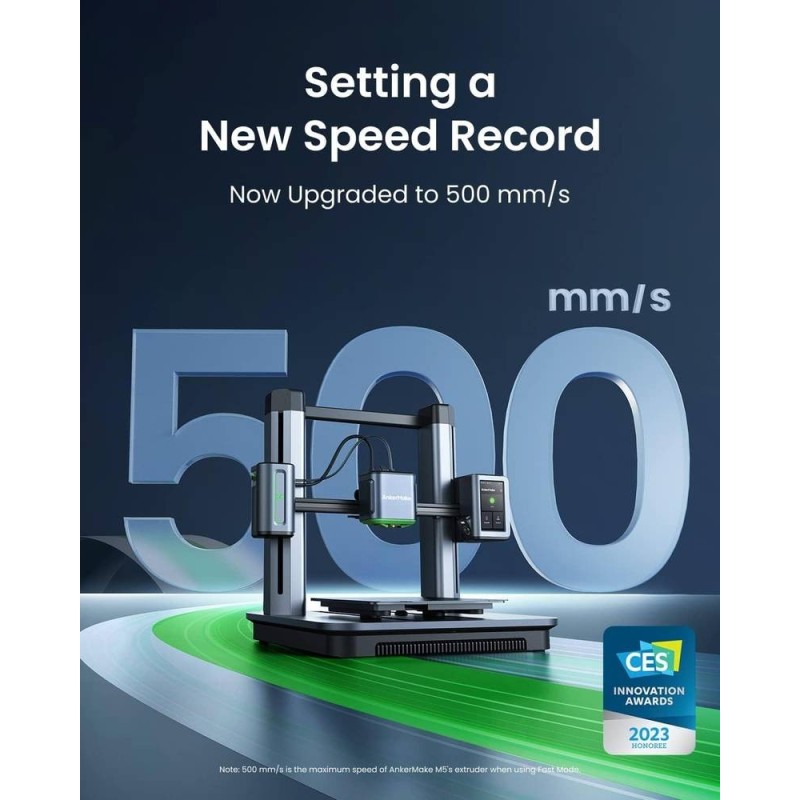 Anker 5X FDM 3D PRINTER Gray + Green - v81112c1