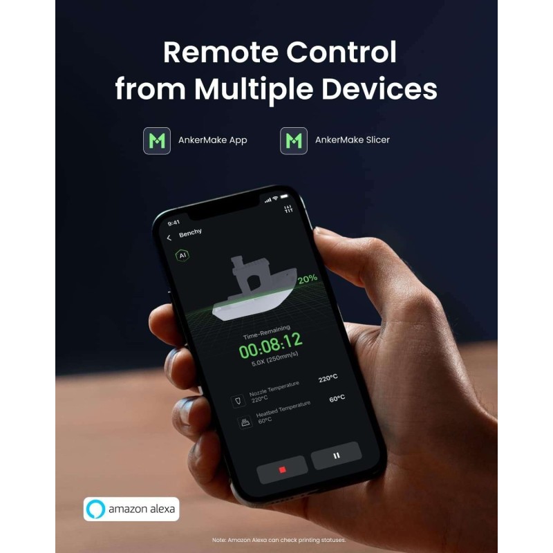 Anker 5X FDM 3D PRINTER Gray + Green - v81112c1