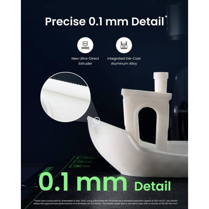 Anker 5X FDM 3D PRINTER Gray + Green - v81112c1