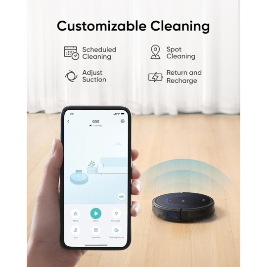 Anker eufy G50 Robot Vacuum Cleaner with 4,000 Pa Strong Suction - T2212V11