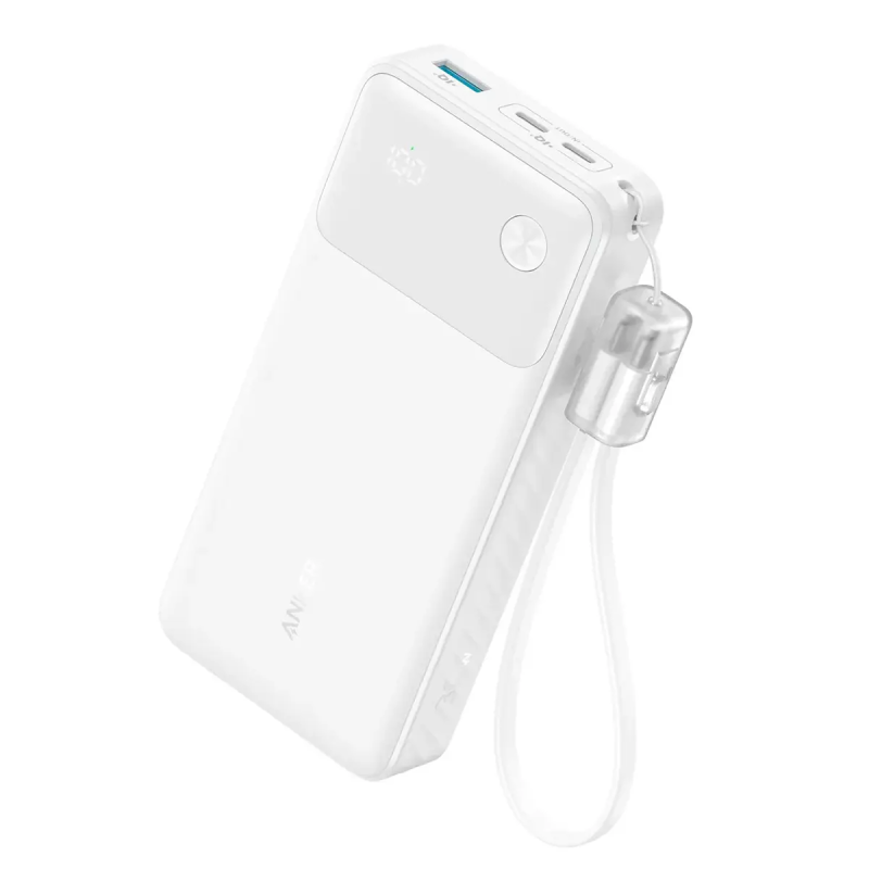 Anker Power Bank (20K, 30W) White - A1384H21