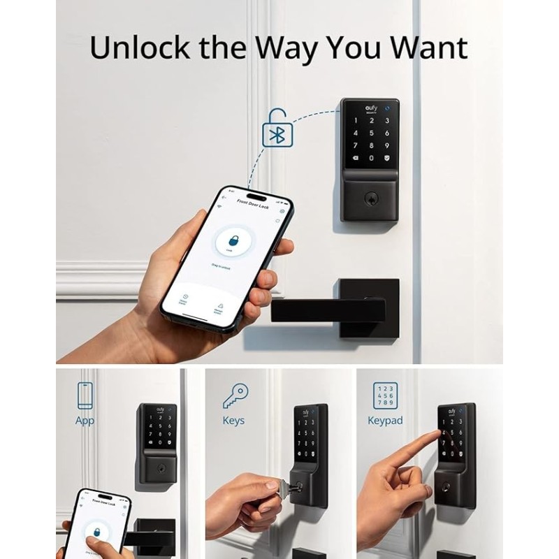 Anker eufy Security Smart Lock C210, Keyless Entry Door Lock - T8502111