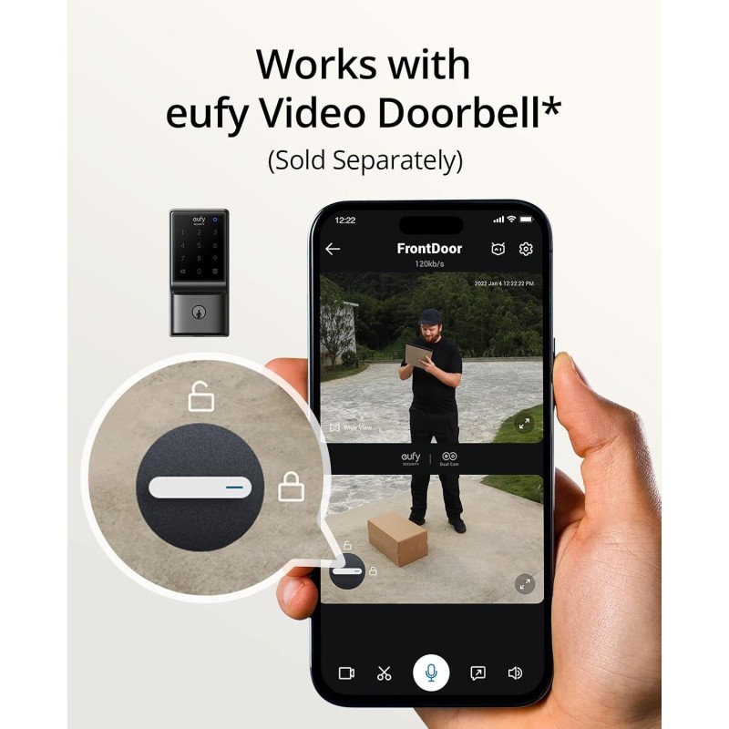 Anker eufy Security Smart Lock C210, Keyless Entry Door Lock - T8502111