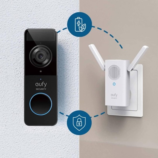 Anker Eufy Wireless Doorbell Kit Wi-Fi 2.4Ghz Black - E8220311