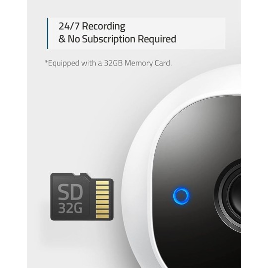 Anker eufy Security Solo OutdoorCam, All-in-One Outdoor Security Camera with 2K Resolution - T8441221