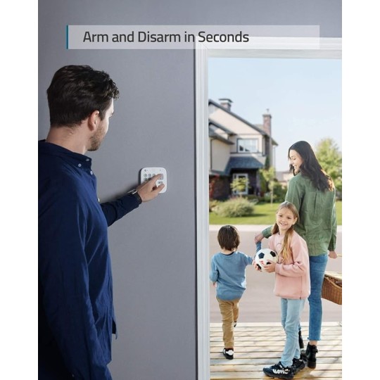 Anker Eufy Security 5-Piece Home Alarm Kit, Home Security System - T8990321