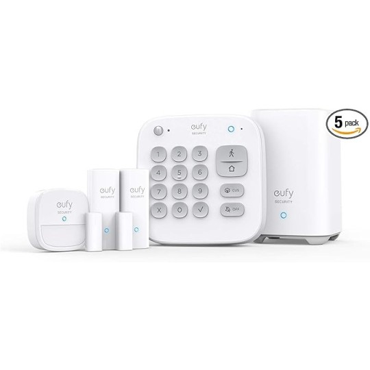 Anker Eufy Security 5-Piece Home Alarm Kit, Home Security System - T8990321