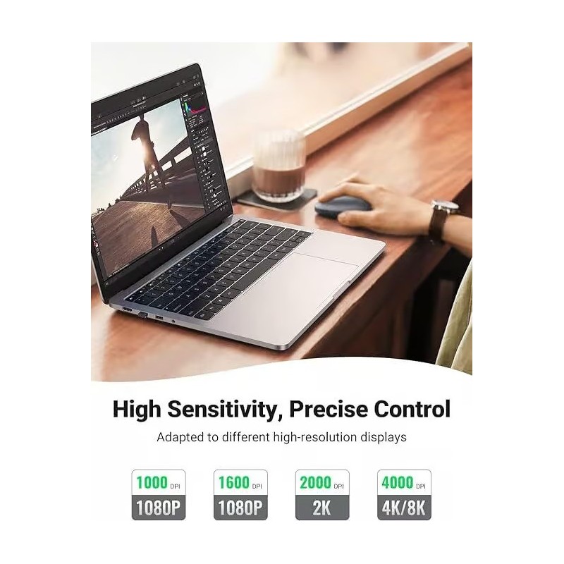 UGREEN Wireless Mouse Portable with USB Receiver - MU001 - 90373
