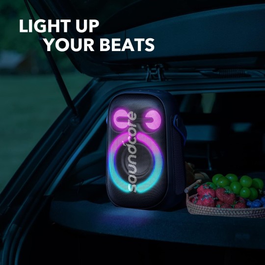 Anker Soundcore Rave Neo 2 Portable Speaker with 80W Stereo Sound - A33A1Z11