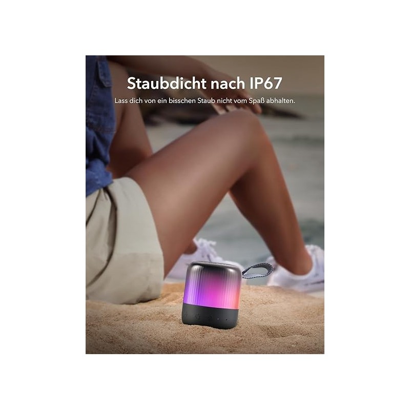 Anker Soundcore Glow Mini Portable Speaker Bluetooth Speaker - A3136011