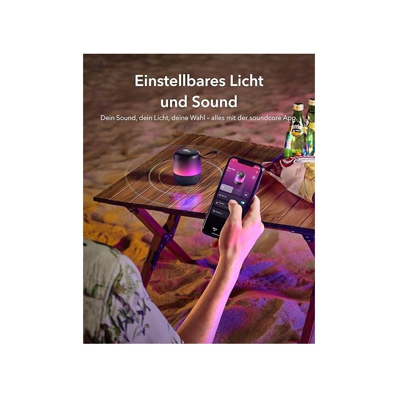 Anker Soundcore Glow Mini Portable Speaker Bluetooth Speaker - A3136011