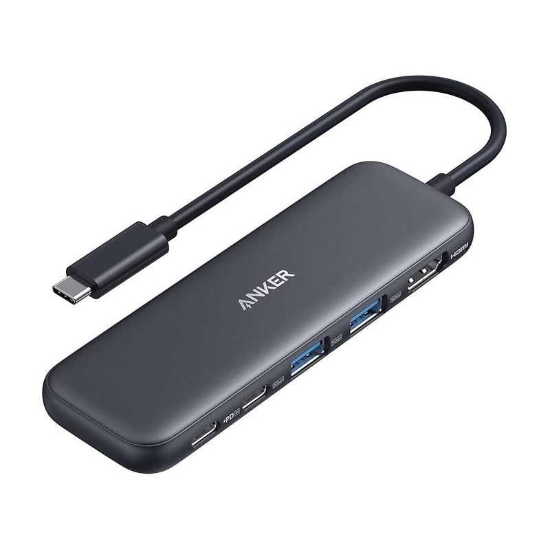 Anker USB C Hub, 5-in-1 USBC to HDMI Splitter with 4K Display - A8355H11