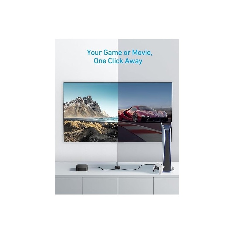 Anker HDMI Switch (2 in1 out) Gray - A83H10A1