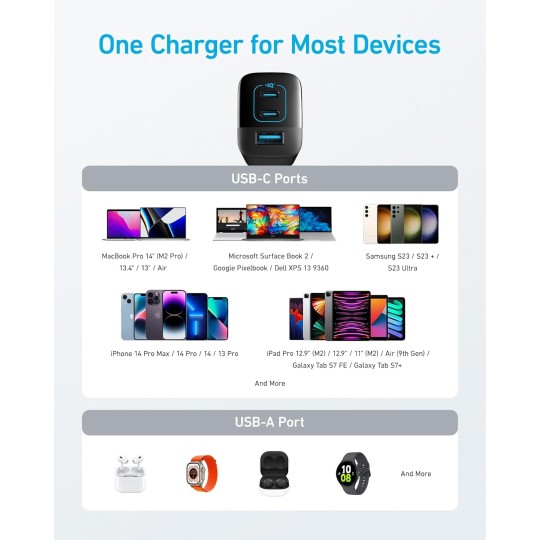 Anker 336 Charger (67W) Black - A2674L11