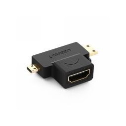 UGREEN Micro HDMI + Mini HDMI Male to HDMI Female Adapter - HD129 - 20144