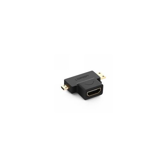 UGREEN Micro HDMI + Mini HDMI Male to HDMI Female Adapter - HD129 - 20144