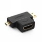 UGREEN Micro HDMI + Mini HDMI Male to HDMI Female Adapter - HD129 - 20144