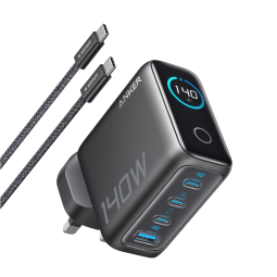 Anker Charger (140W, 4-Port, PD 3.1) with USB-C Cable - B2697G41