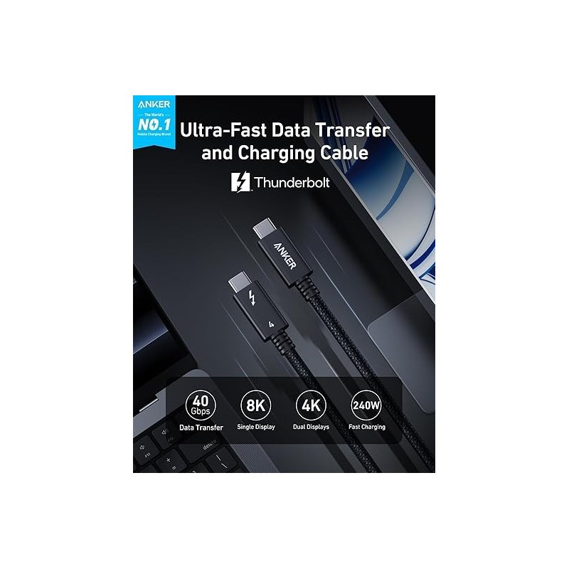 Anker Prime Thunderbolt 4 Cable - A84N0011