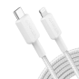 Anker 322 USB-C to  Lightning Cable (10ft Braided) White - A81B7H11