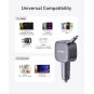 Anker Nano Car Charger (75W, USB-C Port, Built-In Retractable USB-C Cable) Gray - A2738HA1