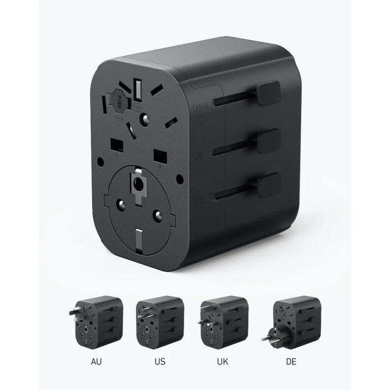 Anker PowerExtend USB-C Travel Adapter 30W B2B - SA/KW/AE/SG/MY/HK Black Iteration 1 - A9212K11