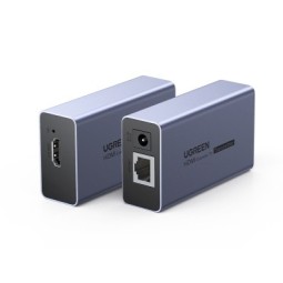 UGREEN HDMI Extender 50m Over a Single Cat5e/6 （Transmitter*1+Receiver*1) - CM609 - 90811EU