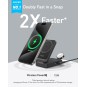 Anker MagGo Wireless Charging Station (15W, Foldable 3-in-1) bundle cable and charger - B2557211 - B2557321