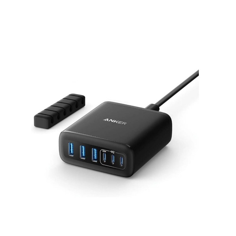 Anker Charger (112W, 6 Ports, GaN) Black - A2154K11