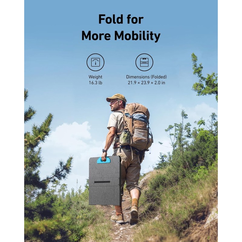 Anker SOLIX PS200 Portable Solar Panel B2C - UN Gray Iteration 1 - A24360A1