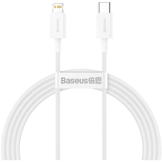 Baseus Superior Series Fast Charging Data Cable Type-C to iP PD 20W 1.5m White - CATLYS-B02