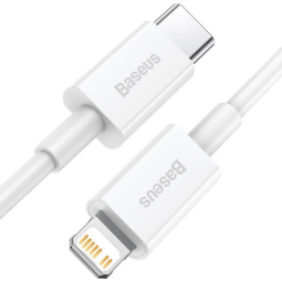 Baseus Superior Series Fast Charging Data Cable Type-C to iP PD 20W 1.5m White - CATLYS-B02