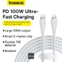 Baseus Pudding Series Fast Charging Cable Type-C to Type-C 100W 2m Stellar White - P10355702221-B2