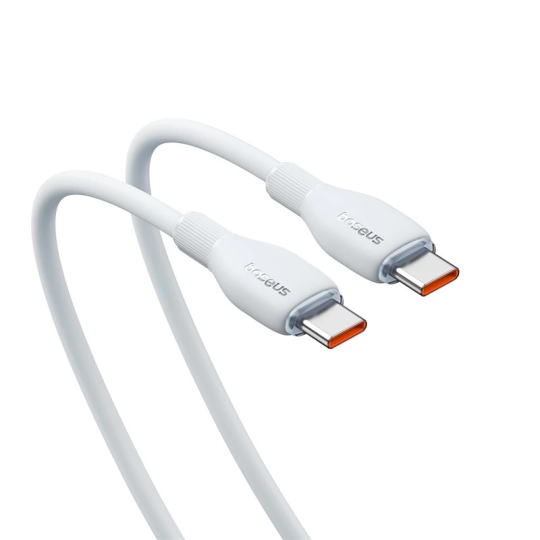 Baseus Pudding Series Fast Charging Cable Type-C to Type-C 100W 2m Stellar White - P10355702221-B2