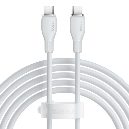 Baseus Pudding Series Fast Charging Cable Type-C to Type-C 100W 2m Stellar White - P10355702221-B2