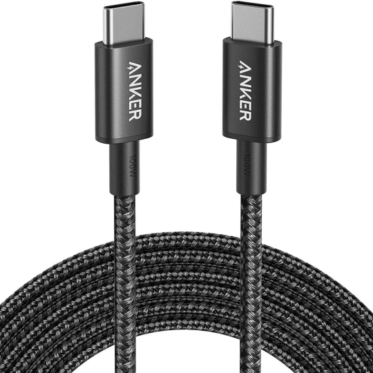 Anker Nylon USB-C to USB-C 2.0 Cable Black - A8752H11