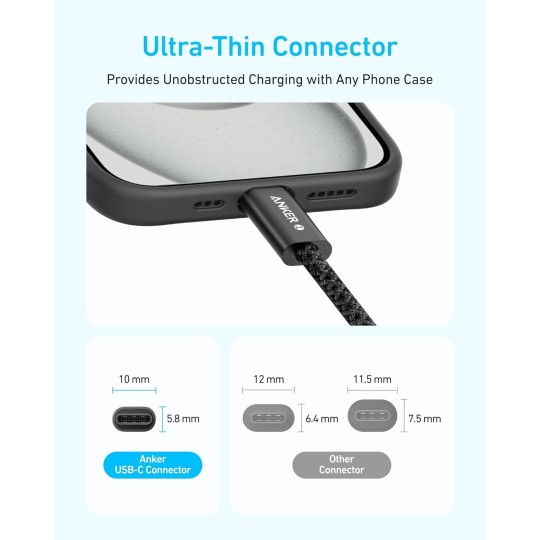 Anker ZOLO USB-C to USB-C Cable (240W) - A8060H11